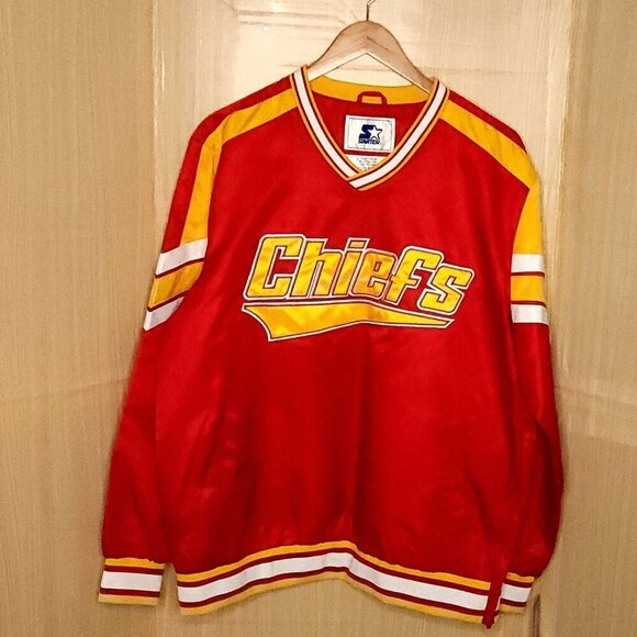 Starter New Kansas City Chiefs Red Windbreaker XL - Picture 1 of 11